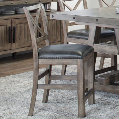 LODGE COUNTER CHAIR UPHOLSTERED (2/CTN, SOLD IN PAIRS)