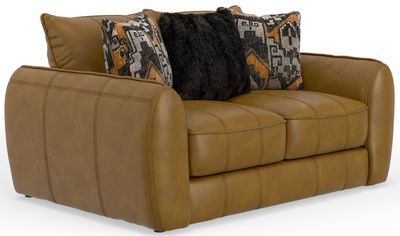CORVARA LEATHER LOVESEAT