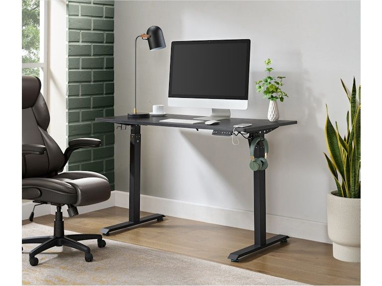 OAKLAND ADJUSTABLE DESK IN BLACK