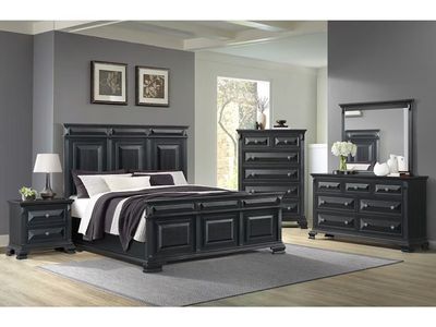 BRIDGESTONE 6-DRAWER CHEST IN BLACK
