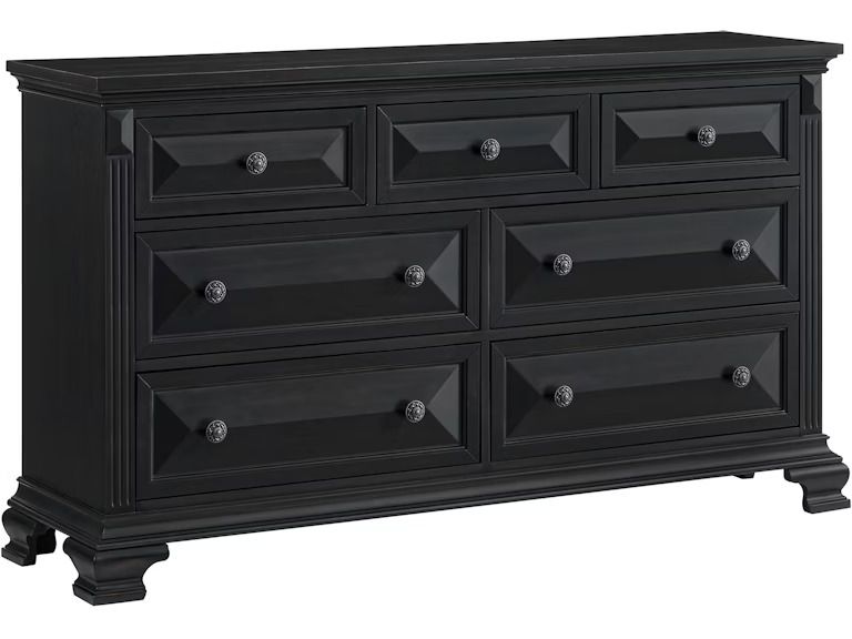 BRIDGESTONE 7-DRAWER DRESSER IN BLACK