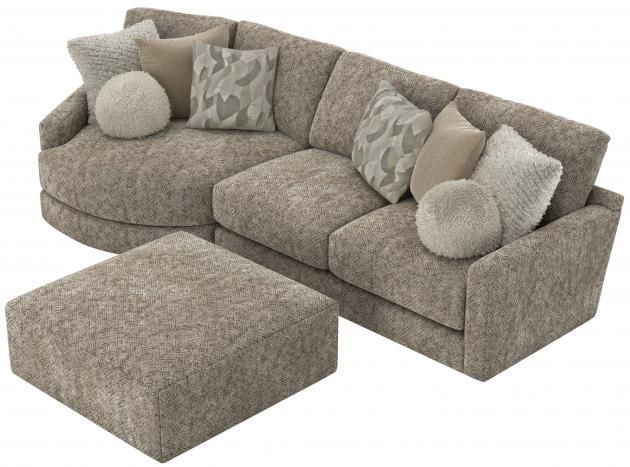 TURNER 2PC SECTIONAL W/ PIANO WEDGE