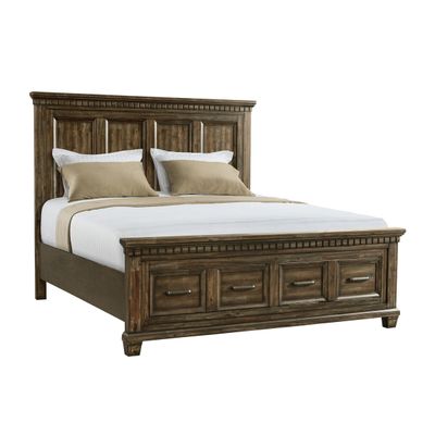 MCCOY QUEEN STORAGE BED IN CHARCOAL