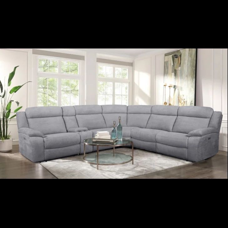 MODULAR 6PC POWER RECLINING SECTIONAL - Lucie Dove