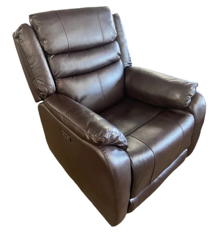 LEATHER ZERO GRAVITY POWER RECLINER - SATIN