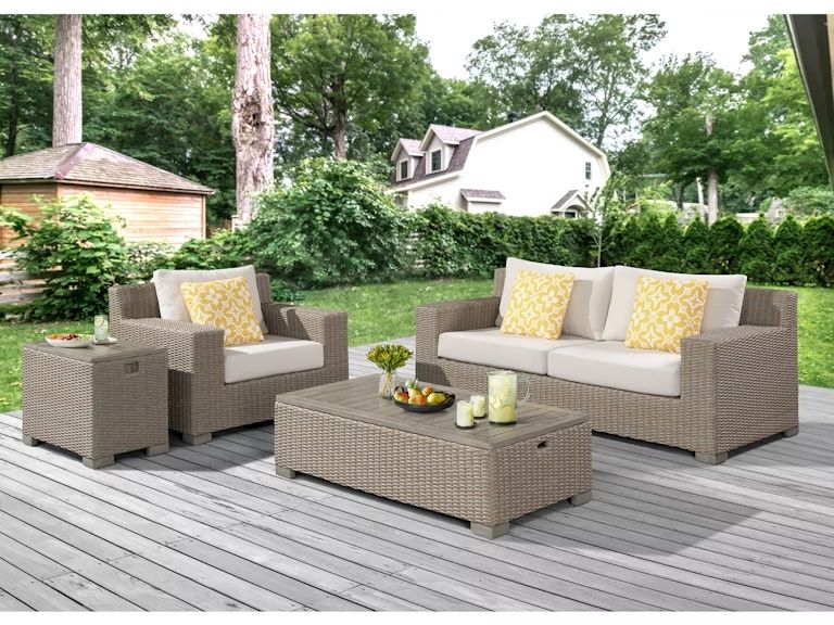 OLLIE SOFA + CHAIR + RECT COFFEE TABLE SET