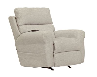 UNITY POWER HEADREST POWER ROCKER RECL W/CR3 HEAT/MASSAGE - LINEN