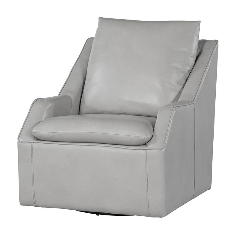 ASHER 360 Degree Swivel Accent Chair - STEAMBOAT ICE