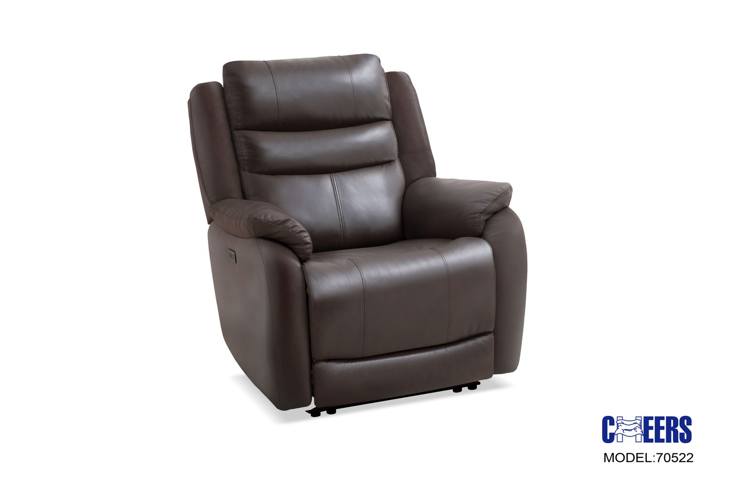 LEATHER ZERO GRAVITY POWER RECLINER - MADRAS BROWN
