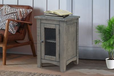 STOCKTON CHAIRSIDE END TABLE- ANTIQUE ASH