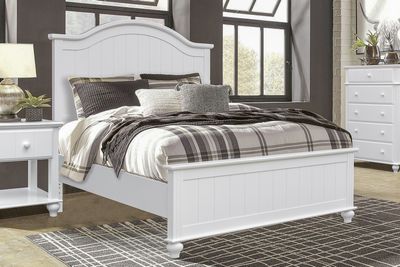 ABACOA QUEEN BED - WHITE