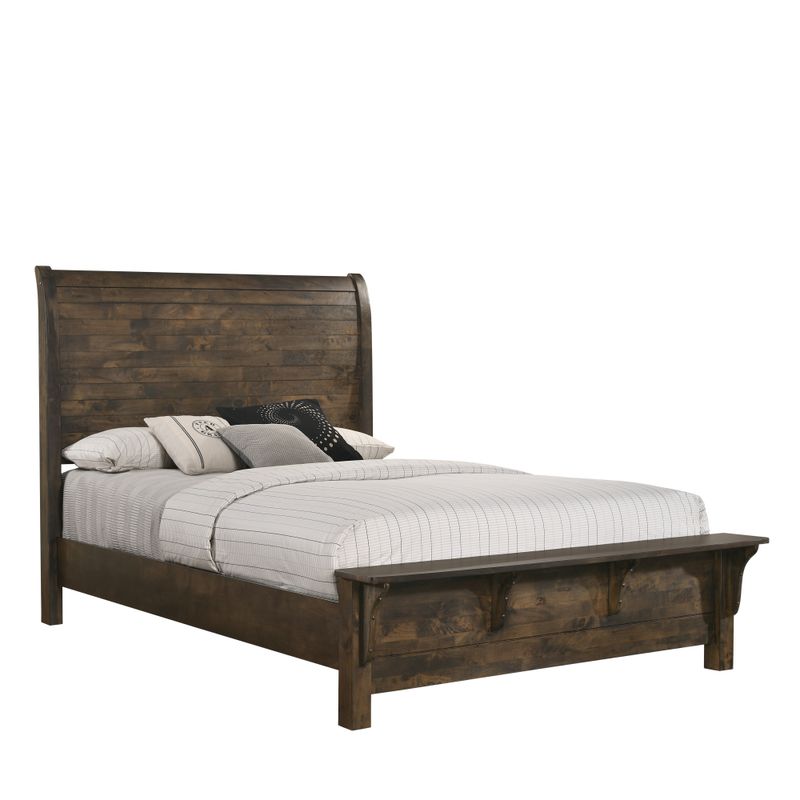 BLUE RIDGE QUEEN BED - RUSTIC GRAY