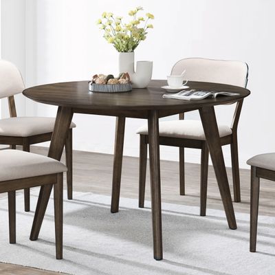 REX 48&quot; ROUND DINING TABLE-WALNUT