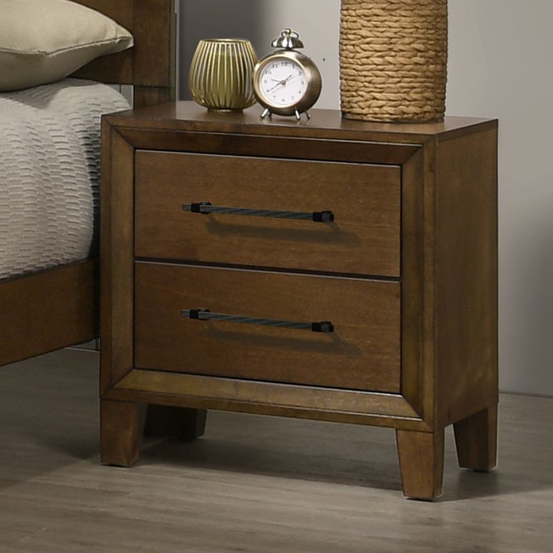 BALLARD 2 DRAWER NIGHTSTAND-WALNUT