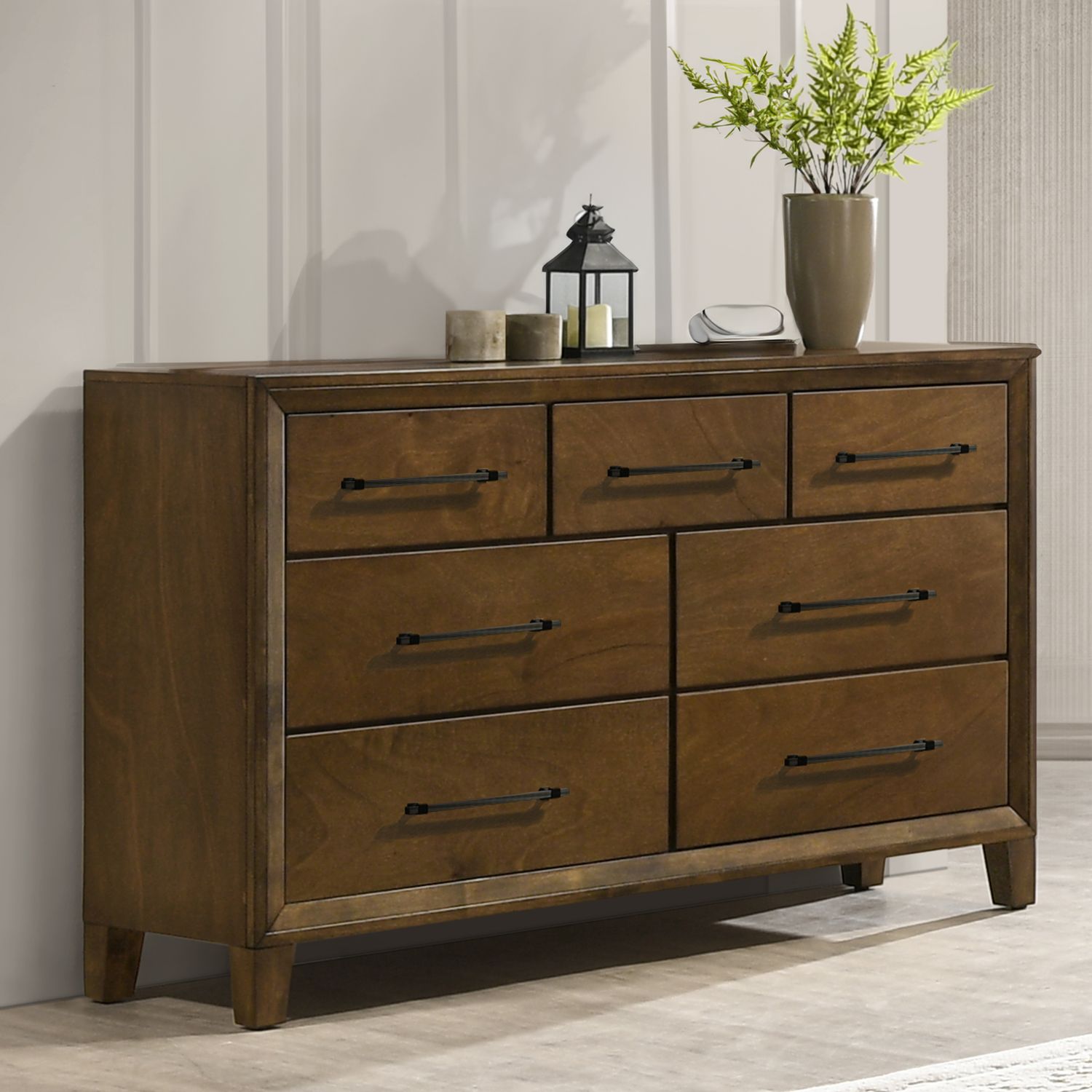BALLARD 7 DRAWER DRESSER-WALNUT
