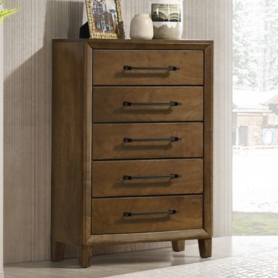 BALLARD 5 DRAWER CHEST-WALNUT