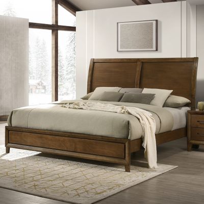 BALLARD - 6/6 EASTERN KING BED - WALNUT