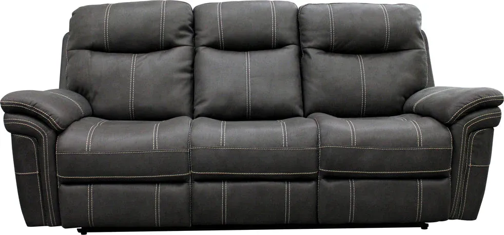 MASON RECLINING SOFA - CHARCOAL (DISC)