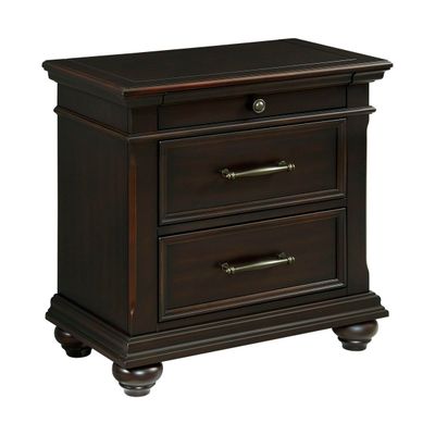 Slater Nightstand w/USB - Black