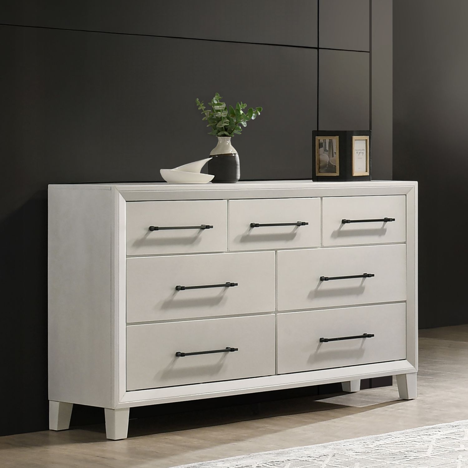 BALLARD 7 DRAWER DRESSER-WHITE