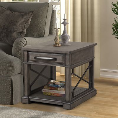 SUNDANCE - SMOKEY GREY END TABLE SUNDANCE - SMOKEY GREY END TABLE