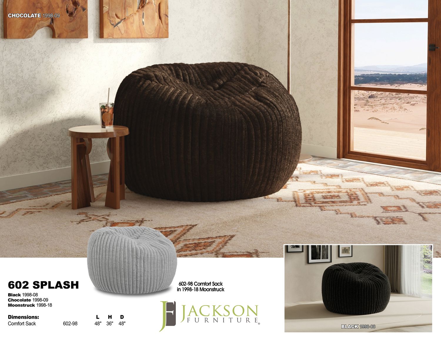 Splash Comfort Sack- Chocolate