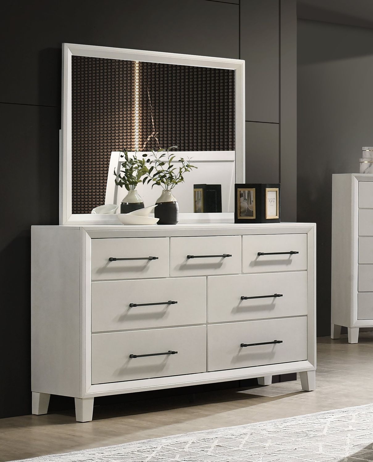 BALLARD MIRROR-WHITE