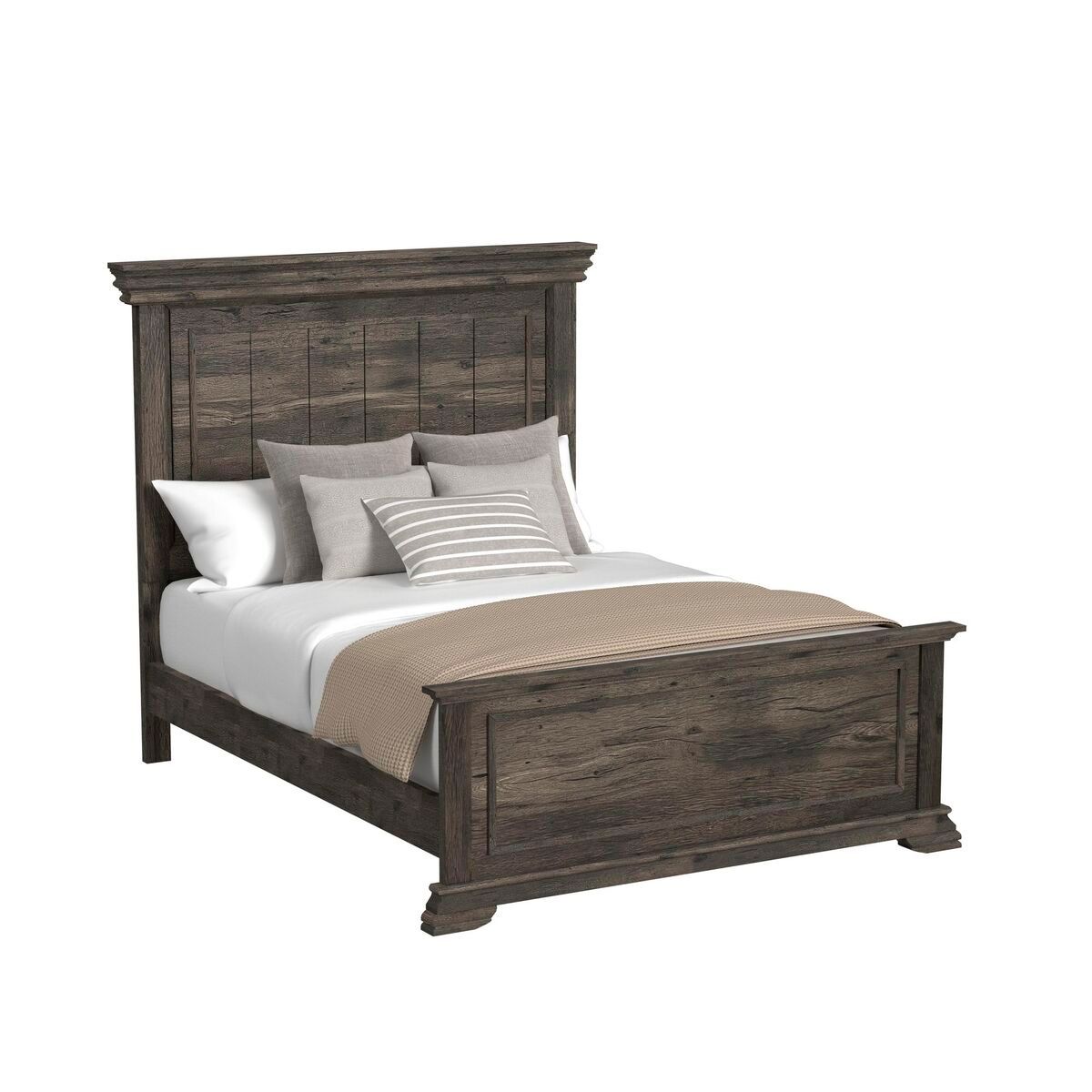 Park Ridge Queen Panel Bed - Charcoal