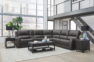 BELMONT 6PC MODULAR SECTIONAL - AUTUMN FOG