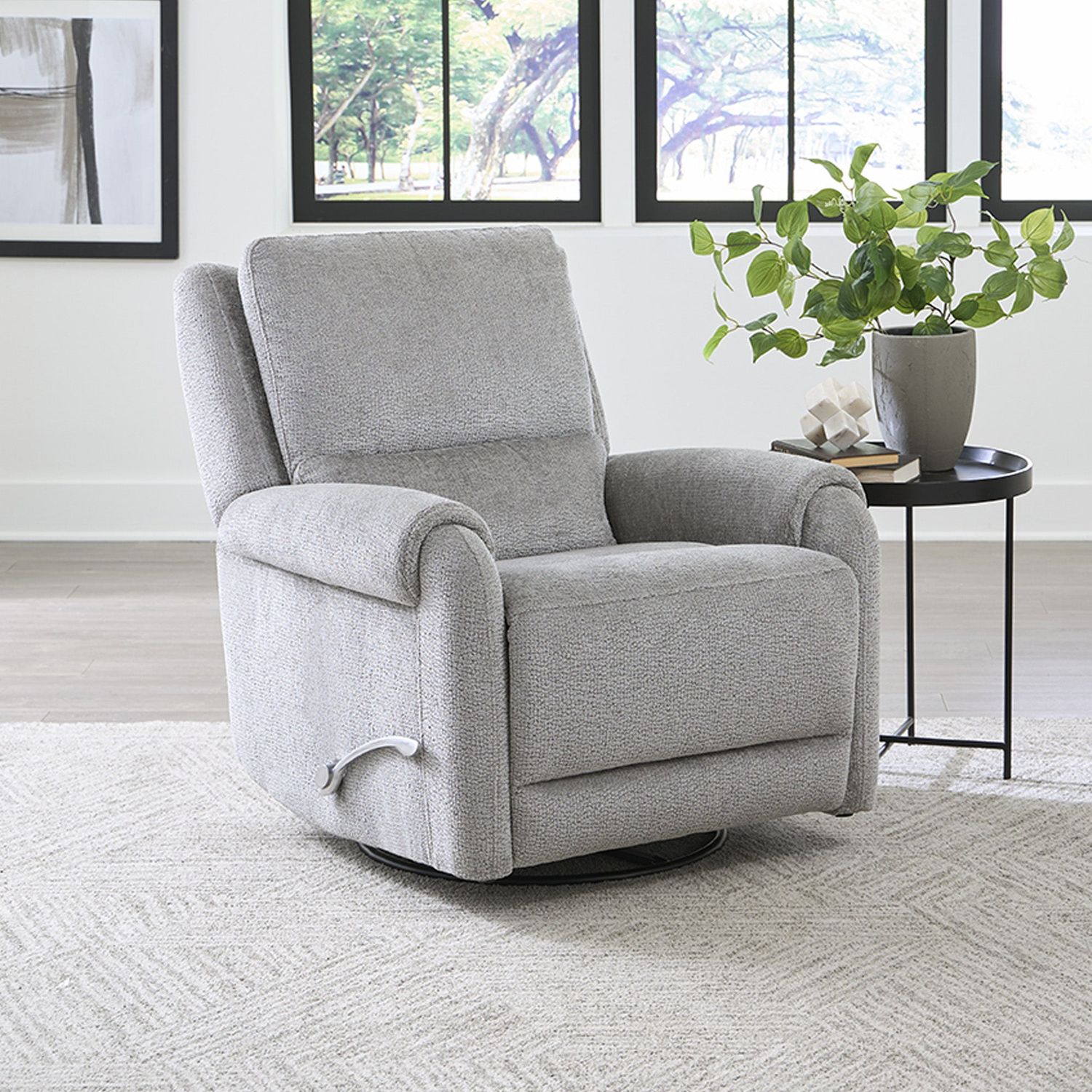 GENTRY MANUAL SWIVEL GLIDER RECLINER - SHADOWPLAY