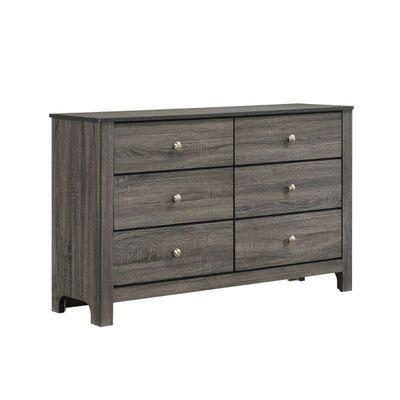 Sami Youth 6-Drawer Dresser - Grey