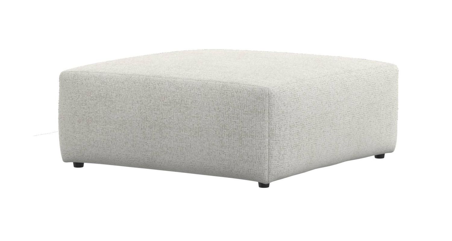 TERRENCE CASTERED COCKTAIL OTTOMAN - OYSTER