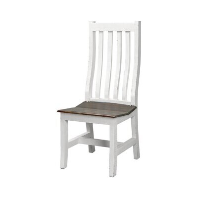 CAMERON SANTA RITA DINING CHAIR (MUST ORDER IN PAIRS) - AGED WHITE W/ TOBACCO TOP