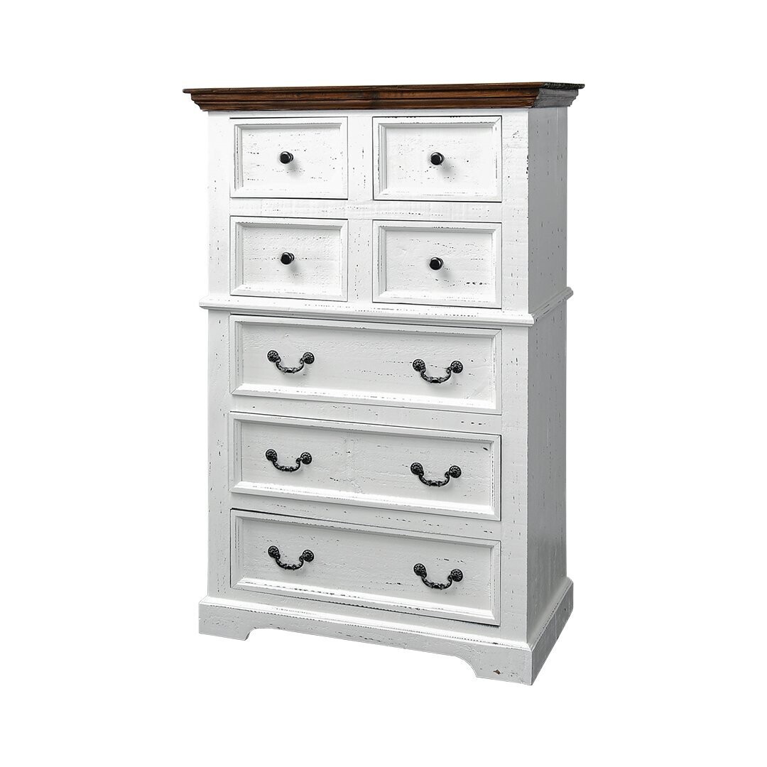 MADISON AVENUE CHEST - AGED WHITE W/ TOBACCO TOP