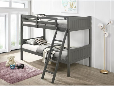 SAMI TWIN OVER TWIN BUNK BED- GREY