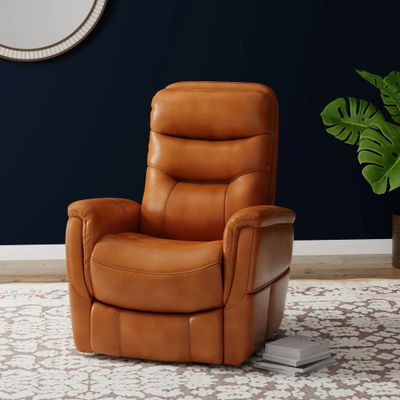 GEMINI LEATHER RECLINER - BUTTERSCOTCH
