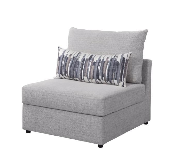 JAMESON ECRU ARMLESS CHAIR