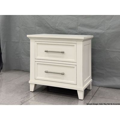 CANTERBURY 2-DRAWER NIGHTSTAND WITH USB IN IVORY