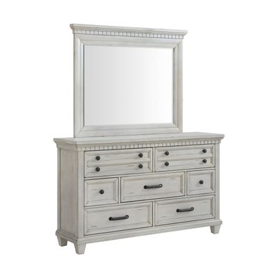 MCCOY MIRROR IN ANTIQUE WHITE