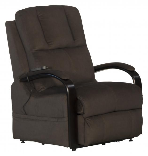 CHANDLER POWER LIFT RECLINER W/HEAT &amp; MASSAGE - WALNUT