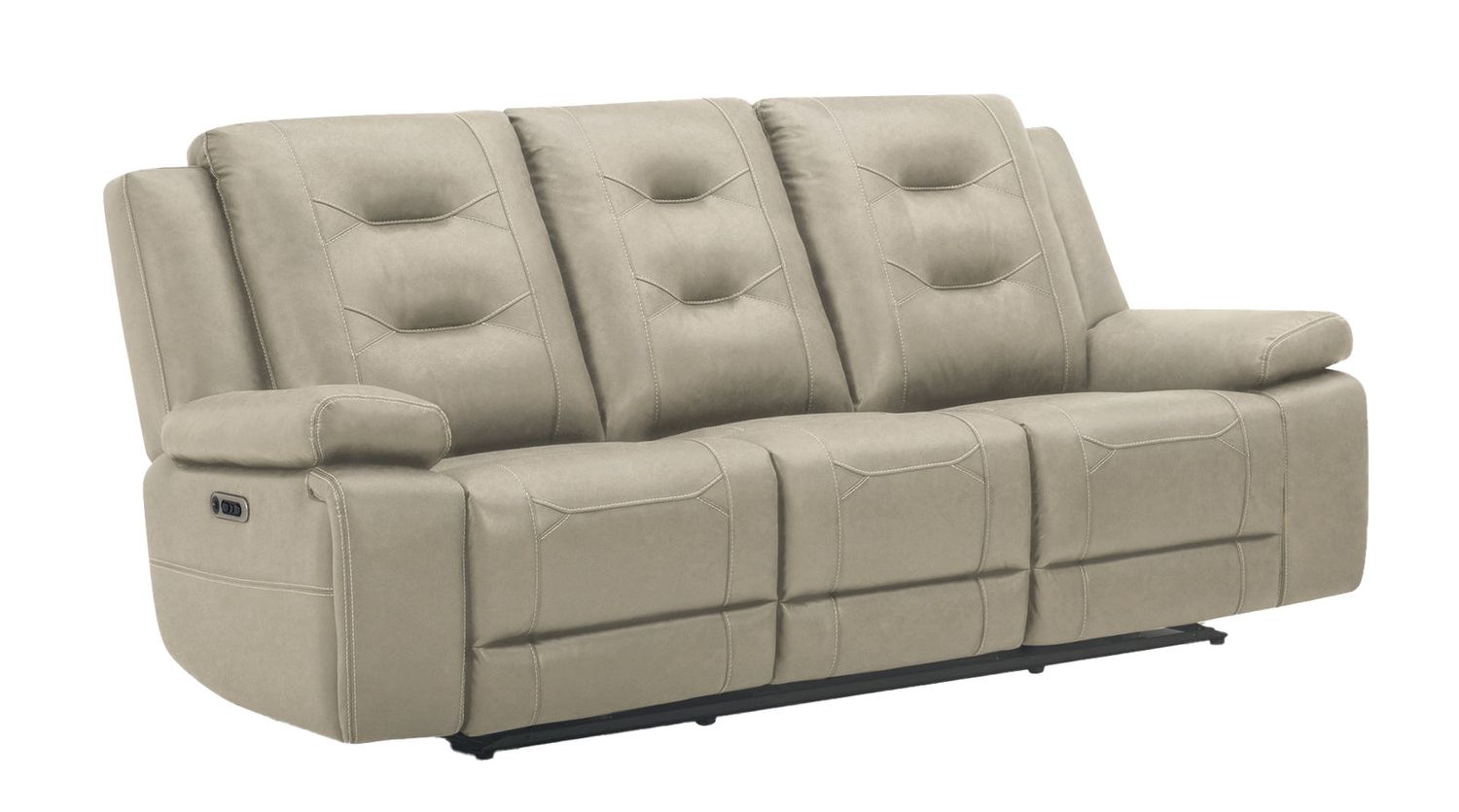 CALDWELL POWER SOFA - TAHOE FOG
