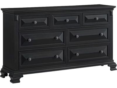 BRIDGESTONE 7-DRAWER DRESSER IN BLACK BRIDGESTONE 7-DRAWER DRESSER IN BLACK