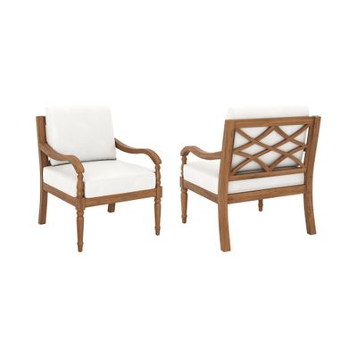 SAVANNAH PATIO CLUB CHAIR (MUST ORDER IN PAIRS) -WHITE LINEN