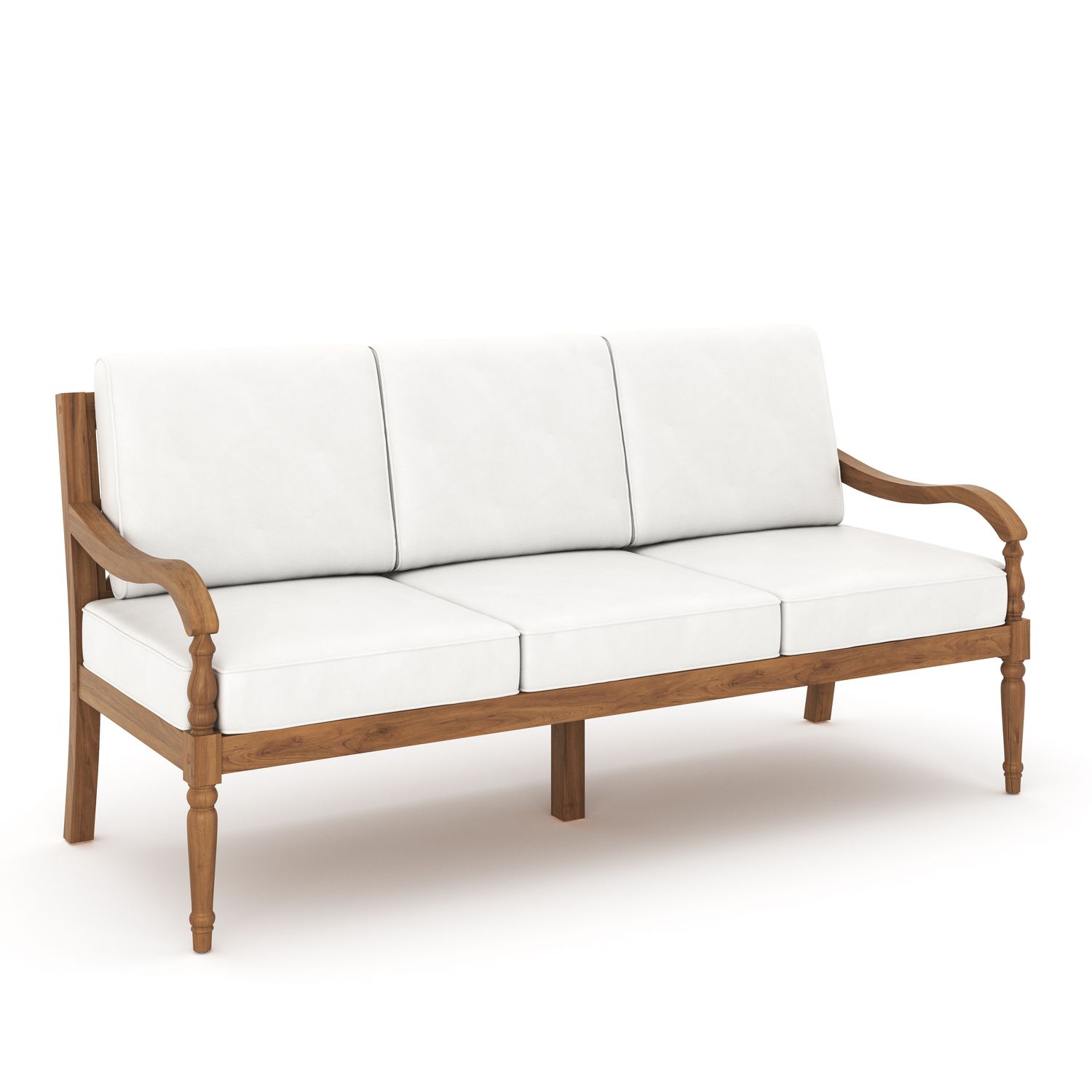 SAVANNAH PATIO SOFA-WHITE LINEN