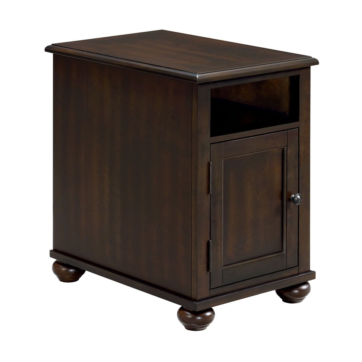 Wagner Chairside Table with USB in Cherry