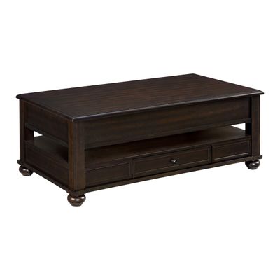 Wagner Rectangular Lift-Top Coffee Table w/ Casters in Cherry