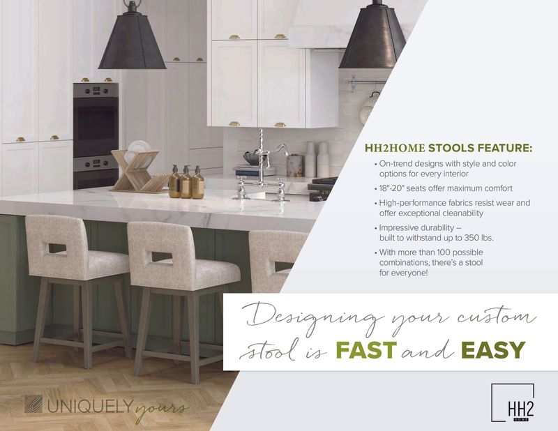 Uniquely Yours Poly-U/Metal Adjustable Swivel Stool