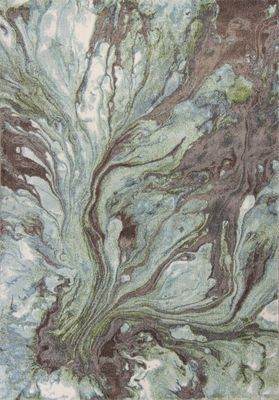 ILLUSIONS 6203 SEAFOAM WATERCOLORS 5'3" X 7'7"