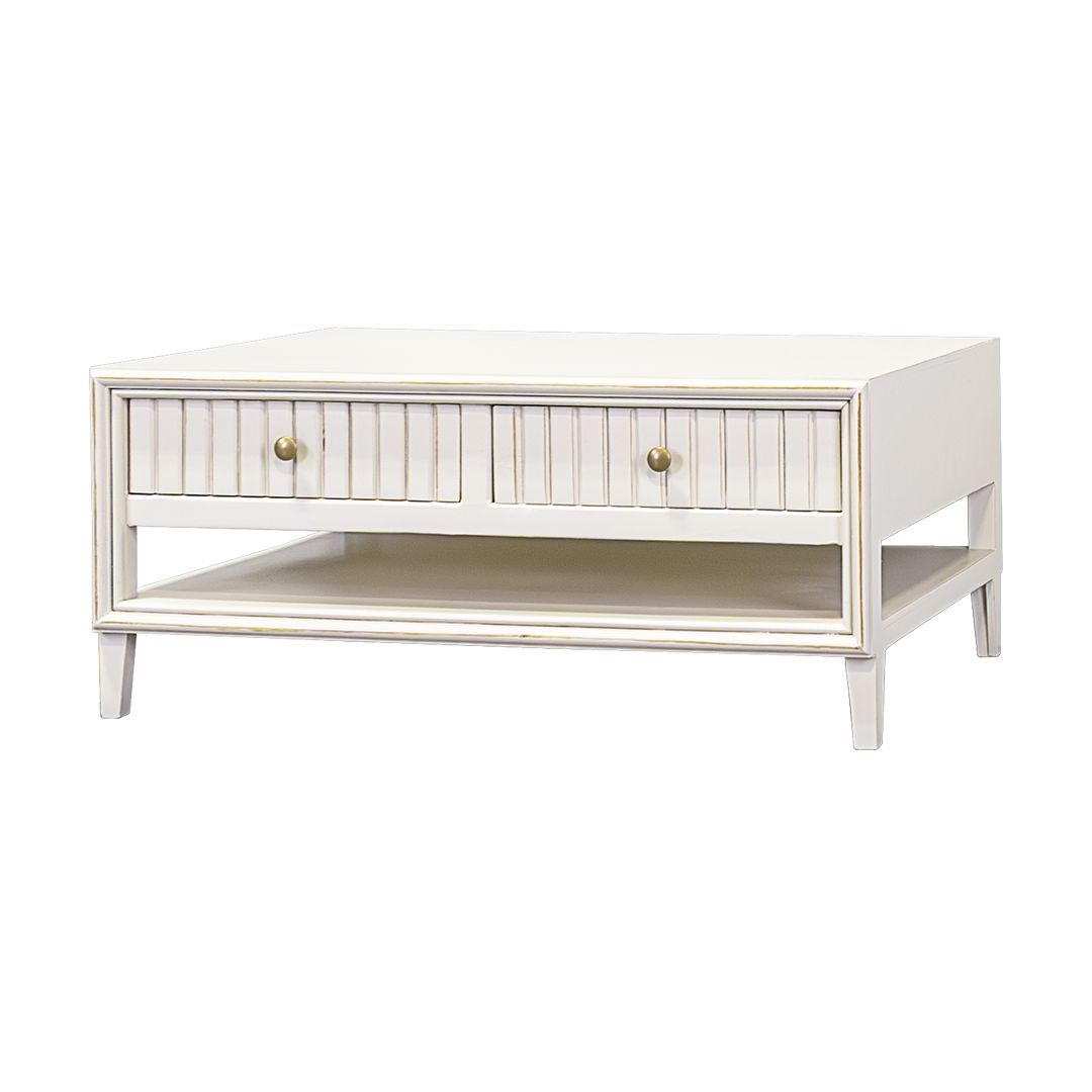RILEY COFFEE TABLE - GOLDEN WHITE