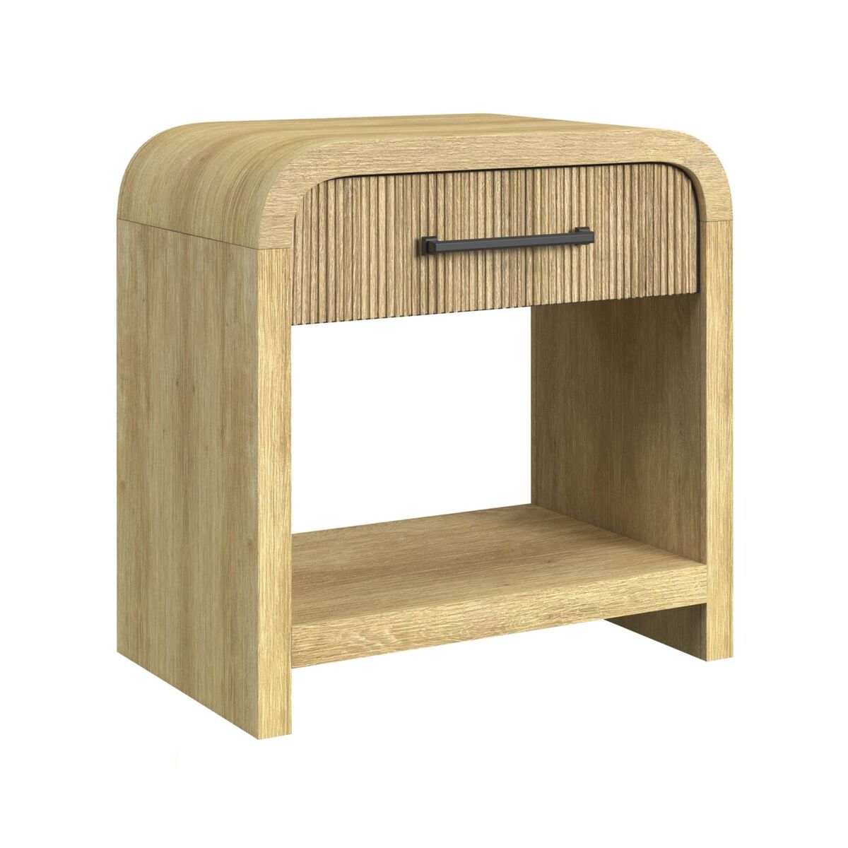 Ridgemont End Table with USB - Natural